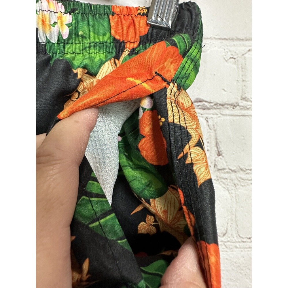 Oklahoma State Cowboys OSU Mens Hawaiian print swim trunks, sz M - Picture 3 of 6